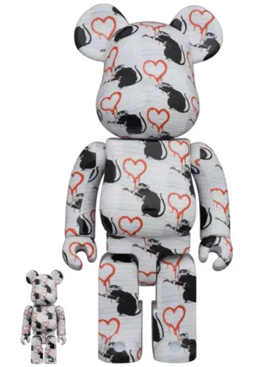 BE@RBRICK LOVE RAT 100% & 400% banksy