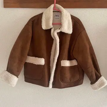 ZARA 무스탕 코트 여성용 M