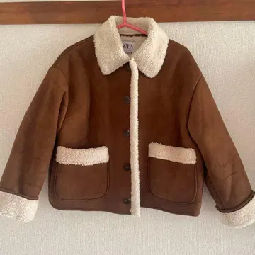 ZARA 무스탕 코트 여성용 M