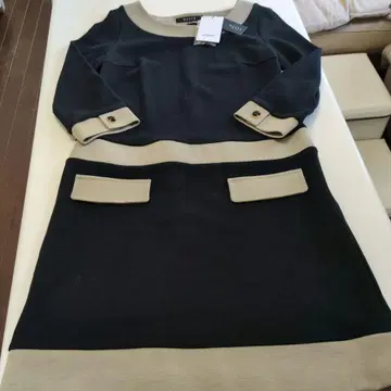 ketty 무릎 기장 원피스 사이즈 2 블랙/베이지