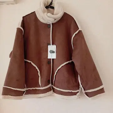 Classical Elf 보아 자켓 브라운