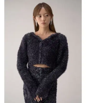 [새상품급] 스나이델 퍼 라이크 가디건 풀오버