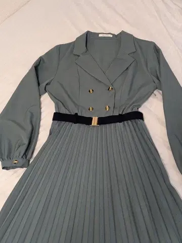 REDYAZEL 트렌치 플리츠 원피스