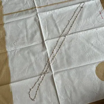 골드 도금 롱 목걸이 펄 비즈