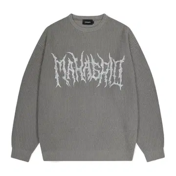 mahagrid 고스 니트 스웨터 그레이