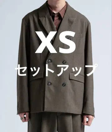 캐스퍼 존 울 믹스 테일러드 자켓 & 울 믹스 슬랙스