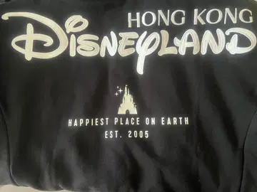 홍콩 디즈니랜드 풀 지퍼 후디 M 블랙