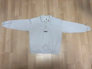 그레이 하프 지퍼 트레이닝복