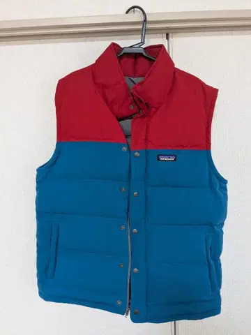 patagonia 남성용 다운 베스트 M 빨간색 파랑