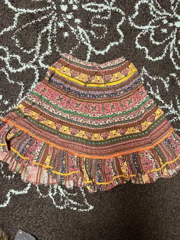 BEAMS BOY 플레어 스커트 멀티 컬러