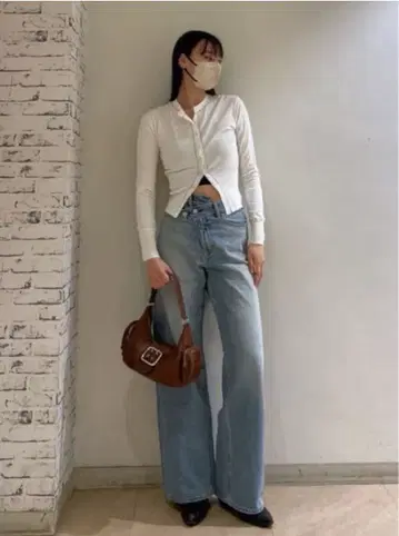 [ 택 포함 새상품 ] COLOR STITCH 가디건 [ moussy ]