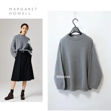 컨디션 최상*마가렛호웰*2021 신형 메리노 캐시미어 리브 니트