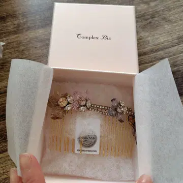 complexBiz 꽃 장식 헤어콤