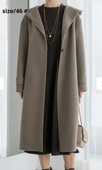 23구 MANTECOPure 리버 후드 롱 코트