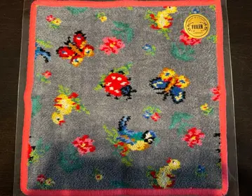 페이러 하이디 그레이 핑크 헤임 타월 손수건