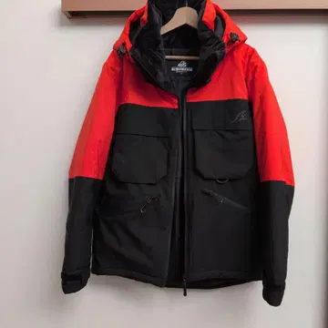 워크맨 낚시용 자켓 M 빨간색/블랙