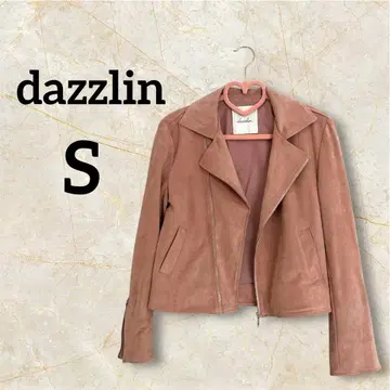 dazzlin [ S ] 귀여운 멋진 스웨이드풍 라이더 자켓 핑크