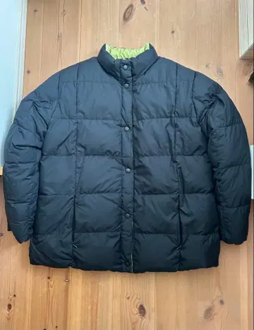 90s 랜즈 엔드 리버서블 다운 자켓