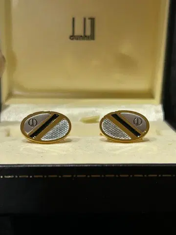 박스 있음 dunhill 던힐 넥타이핀 커프스 커프스 단추 커프 링크스