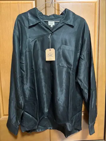 동양 엔터프라이즈 GOLD Japan map 자수 긴팔 셔츠 M 미사용