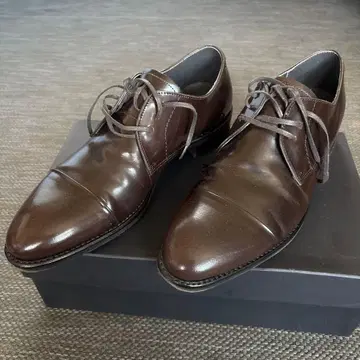 다크 브라운 스트레이트 팁 드레스 슈즈