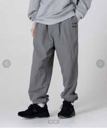 CITIZEN 로고 그레이 이지 팬츠