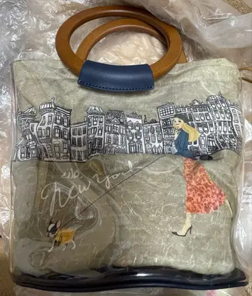 레이코 아오키 비닐 복조리 백