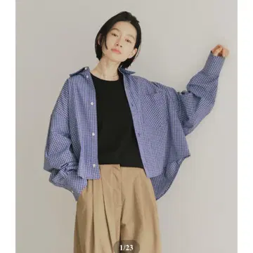 fashiru 파실 bias pocket check shirts