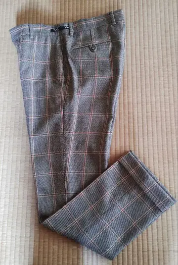 REM 체크 무늬 울 (캐시미어 혼방) 슬랙스 (검색 incotex)