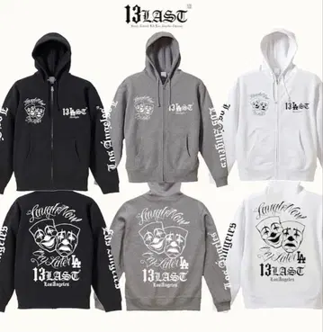 13BLAST 블랙 집업 후드티