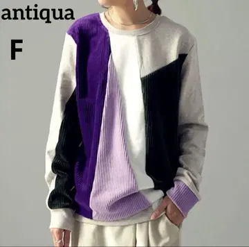 [ antiqua ] 코듀로이 절개 상의