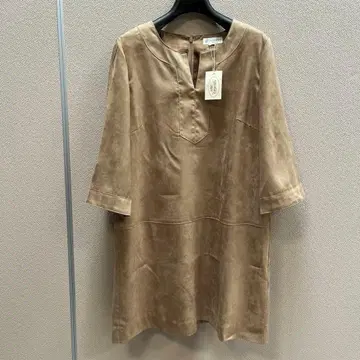 [미사용] Aylesbury 베이지 스웨이드 느낌 7부 소매 튜닉 11