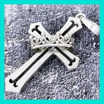 정가 6.2만 Justin Davis 크라운 장식 크로스 목걸이