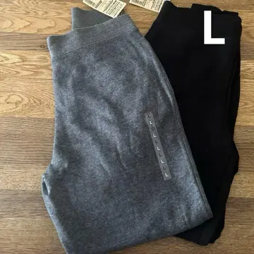 새상품 MUJI 쭈리 밑단 리브 롱팬츠 L 2개