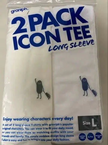 그라니프 2팩 아이콘 T셔츠 뷰티풀 섀도우 미사용 새상품