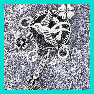 희귀 단종 Justin Davis 제비 모티브 펜던트 목걸이