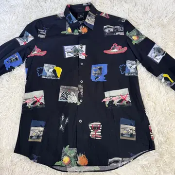 PS Paul Smith 폴스미스 올 패턴 애니멀 셔츠 블랙 긴팔