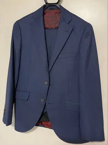 [ 상태 좋음 ] CANONICO 네이비 무지 오더 수트