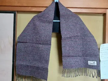 ATTACK 캐시미어 Cashmere 체크 무늬 머플러 스톨