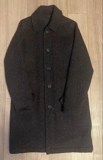 S.E.H kelly 싱글 래글런 코트 원단 소매 영국제 S 사이즈