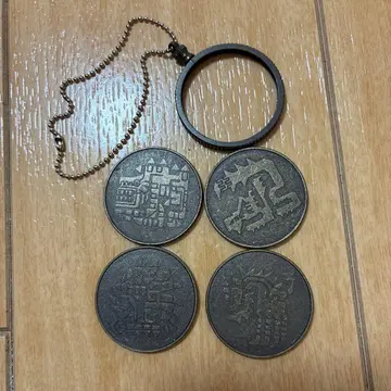 몬스터 헌터 컬렉터블 코인 코인 4종 락인 키체인