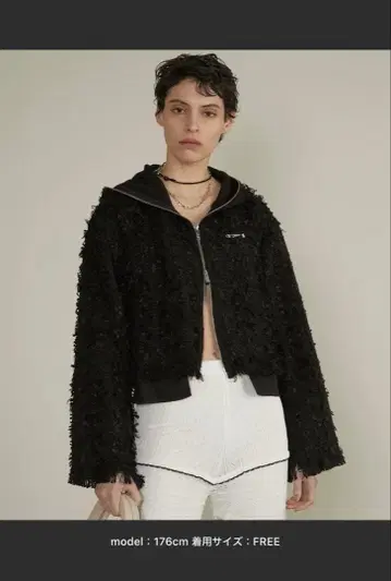 PRANK PROJECT 트위드 후디 / Tweed Hoodie