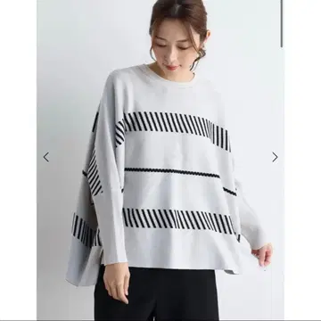 새상품 야마다야 MEDOC 자카드 돌먼 니트