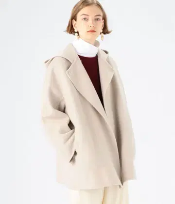 Ballsey 보르지 프리미엄 울 리버 후디드 숏코트