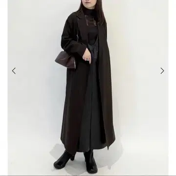 새상품 야마다야 Aga U넥 레더라이크 오버롤 스커트