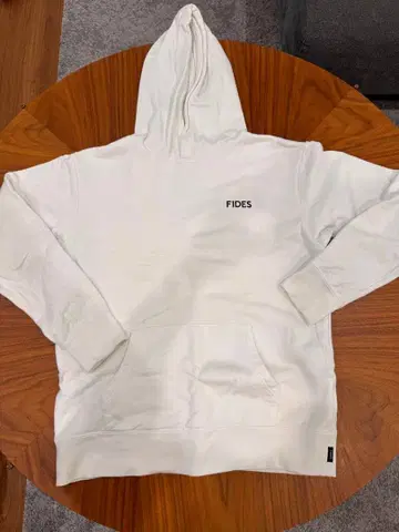 [컨디션 최상] FIDES 피데스 로고 후드티 화이트 [사이즈 L]