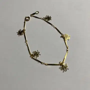 벌 모티브 골드 팔찌