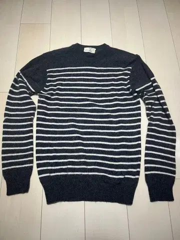 쉽스 보더 니트 캐시미어 100%