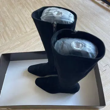 요시노야 긴자 블랙 롱 부츠