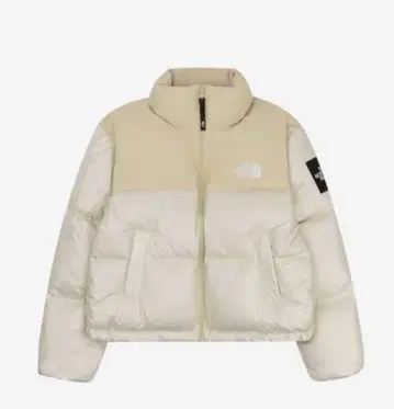 The North Face 크림색 다운 자켓 M